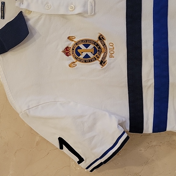 MEN'S POLO RALPH LAUREN LARGE PONY COLLARED SHIRT SIZE MEDIUM $99 - Picture 3 of 5